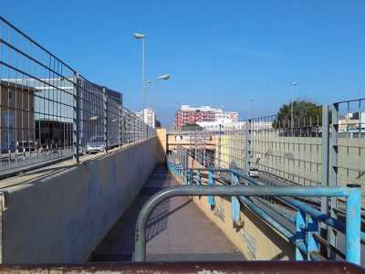 L'uscita della galleria: siamo in viale Pasteur, nel Quartierino di Bari
